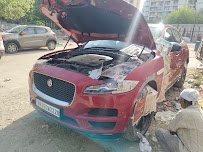 Professional car service workshop